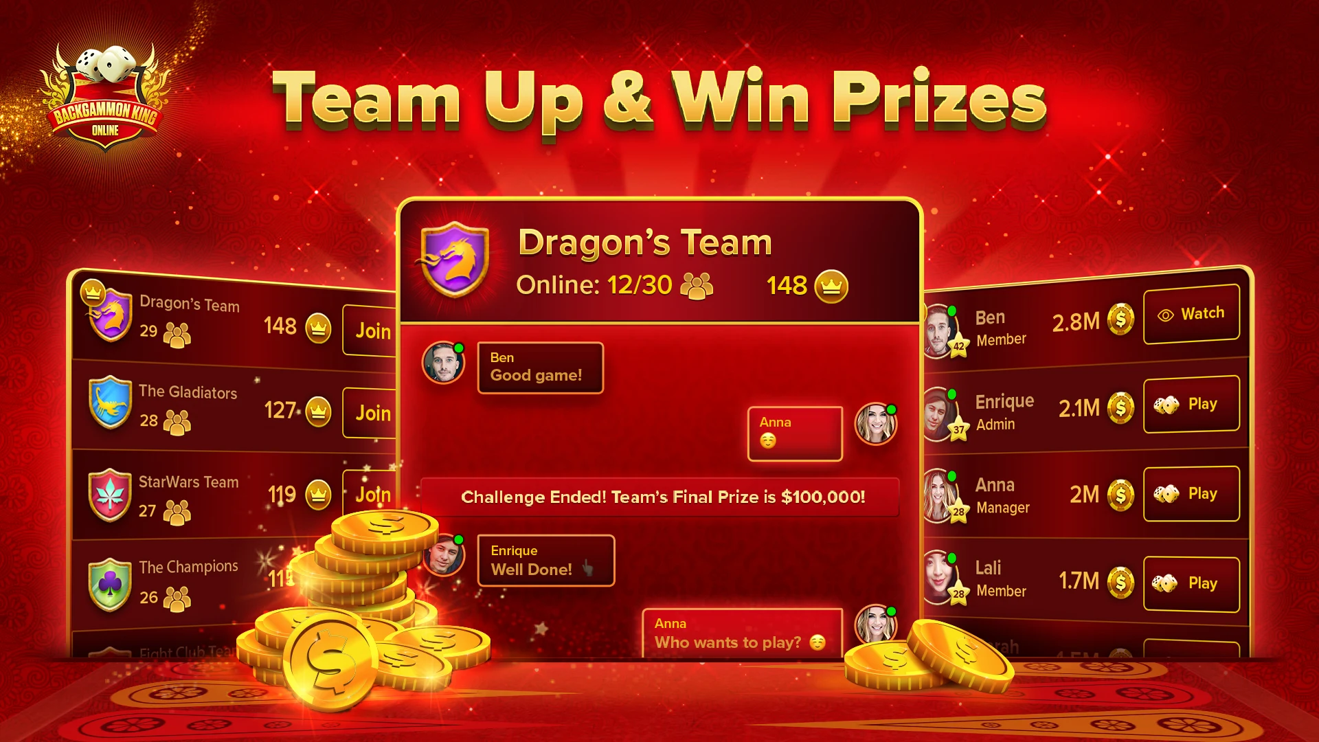 Backgammon King Online Games screenshot