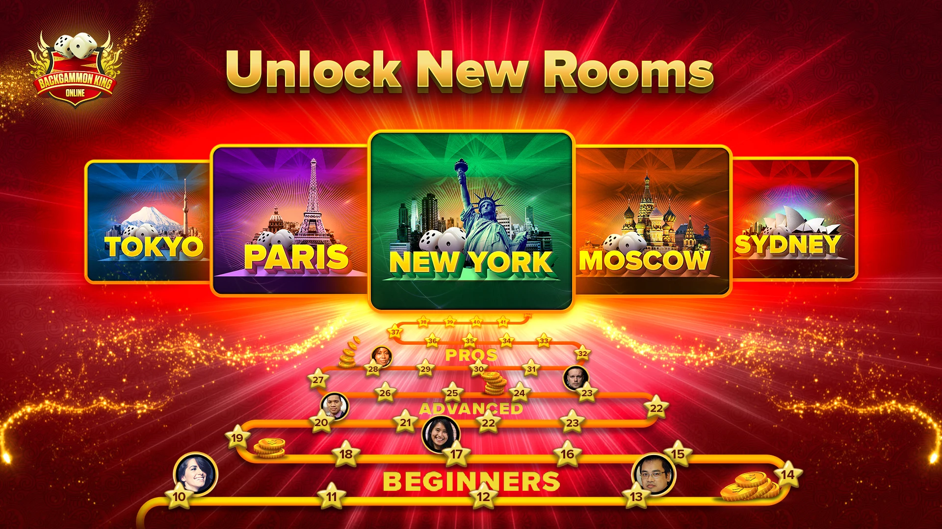 Backgammon King Online Games screenshot